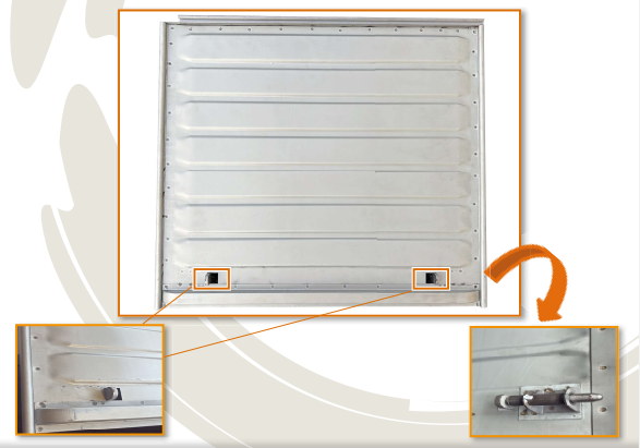 Reserveraddeckel breite Rippen + Verschluss