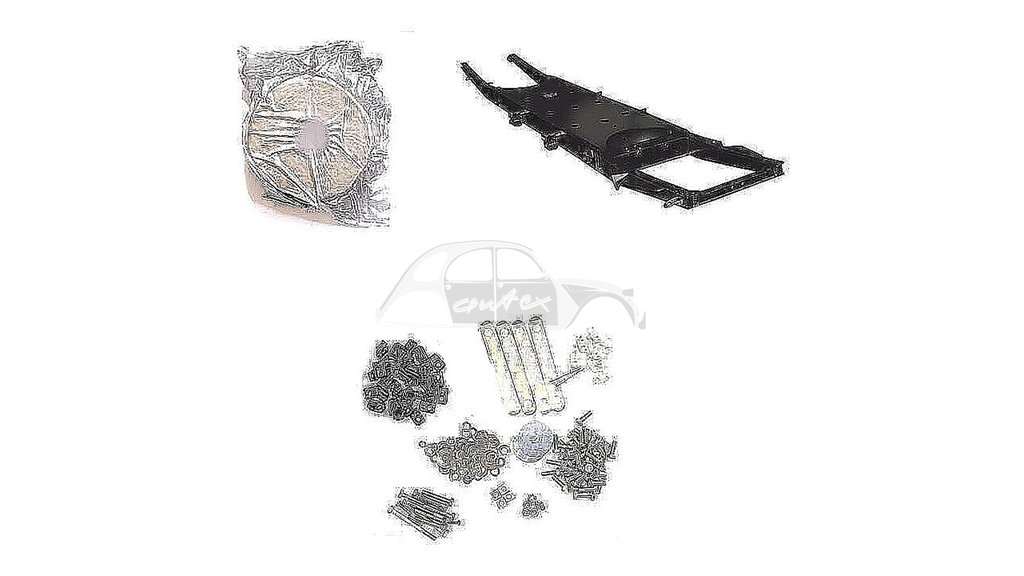 Kit Rahmen ELO Verzinkt, KTL Kataphorese, wie Original, Fettband, Schraubensatz inkl. Gutachten