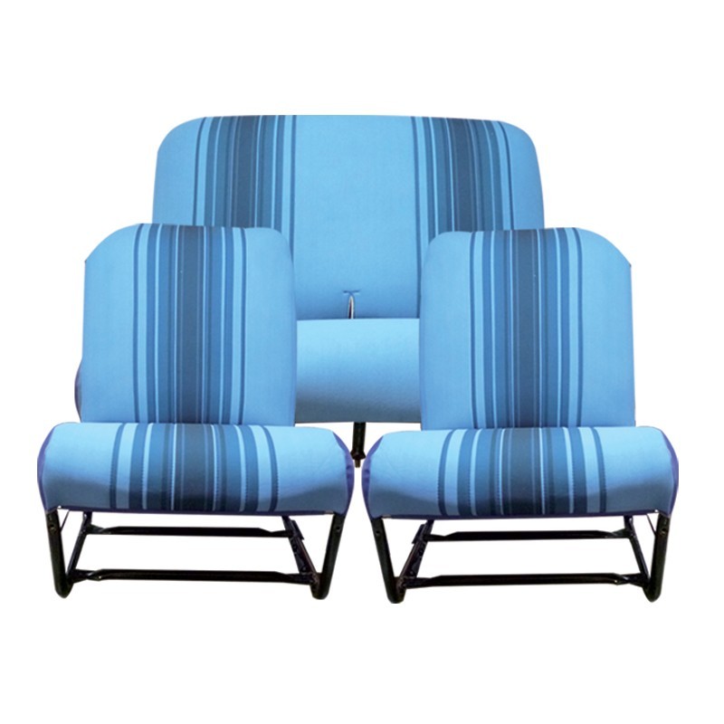 Sitzbezug Blau gestreift
