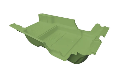 Kompletter Body grün